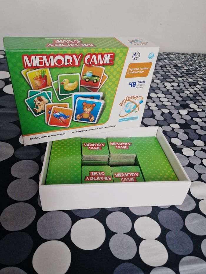 🧠 Jeu de mémoire "Memory Game" – 48 pièces – Professor Pi 🎲