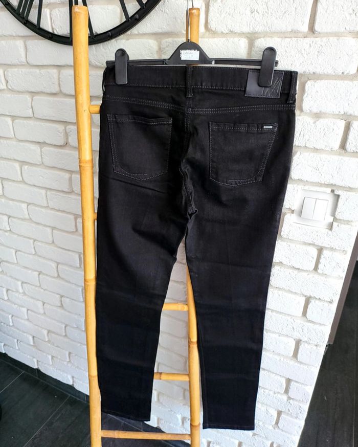 Jeans noir mango taille 42 coupe droite tendance - photo numéro 8