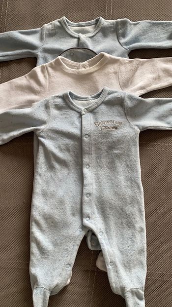 Lot 3 grenouillères pyjamas