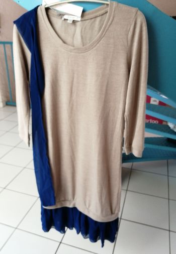 Robe Pull Beige Maiwen Taille 36 By Monshowroom Neuve Avec Étiquette