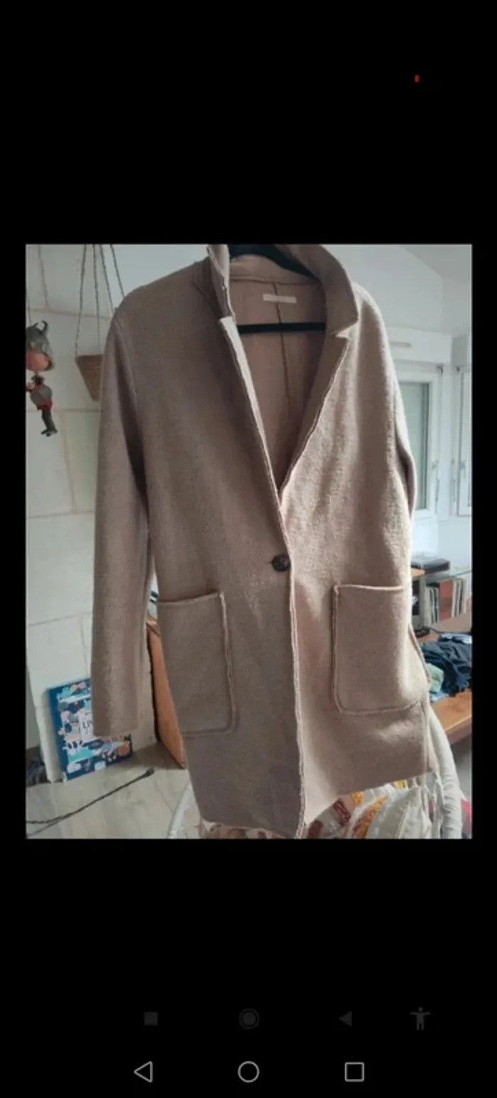 Manteau long et fin en laine - photo numéro 2