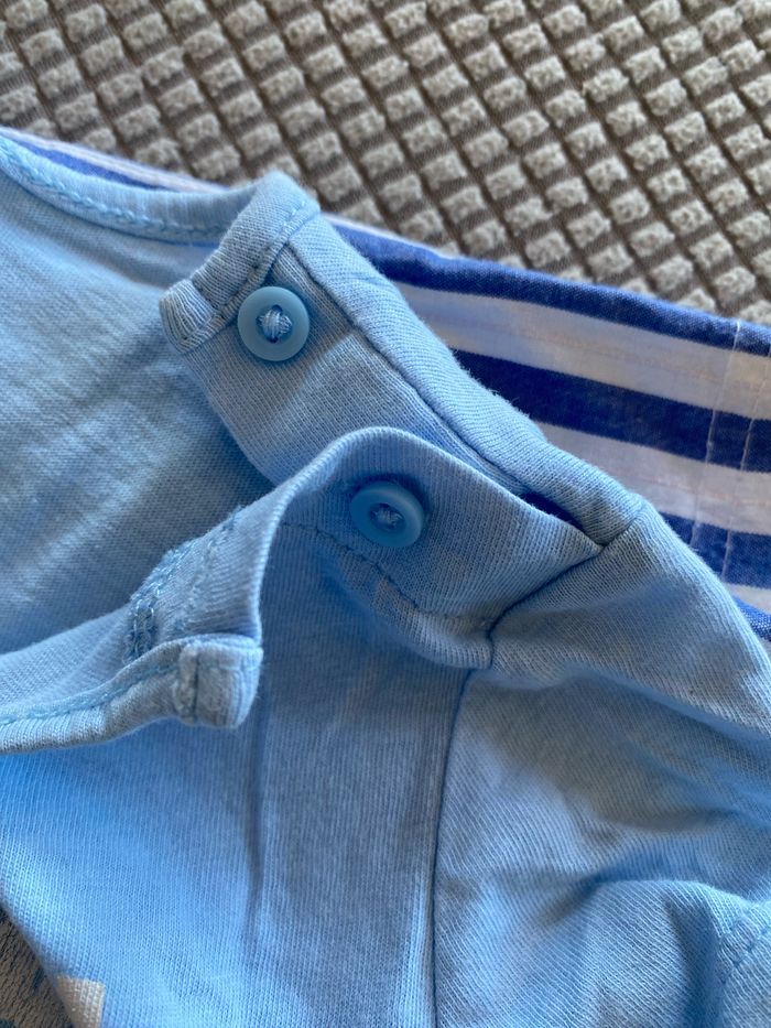 Ensemble marin bébé garçon polo t-shirt + short 24 mois 2 ans - photo numéro 4