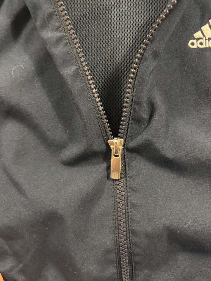 Ensemble de survêtement Adidas Vintage Brodé Bleu marine et gris Taille XS - photo numéro 7