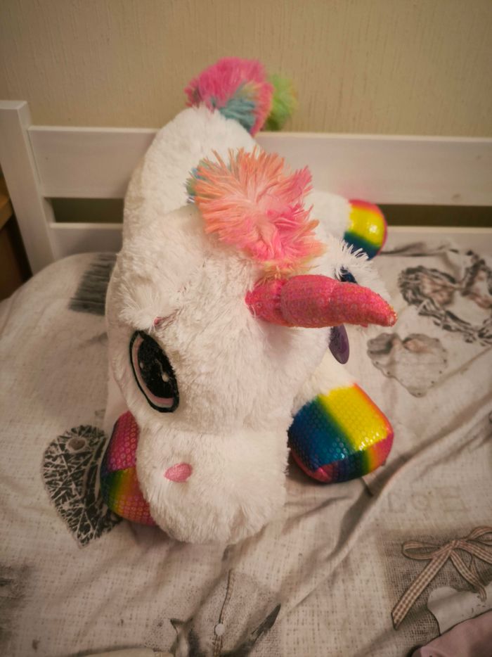 Licorne grosse peluche - photo numéro 2