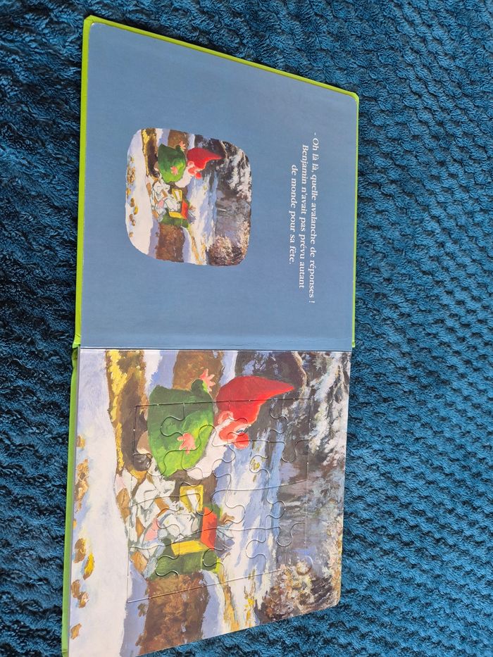 Livre enfants puzzle la fête de Benjamin le lutin - photo numéro 2