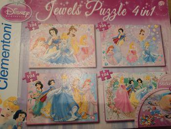 Puzzle princesses Disney X4