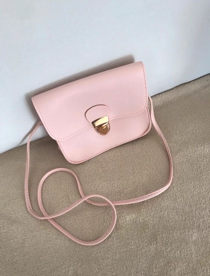Sac bandoulière rose - photo numéro 4