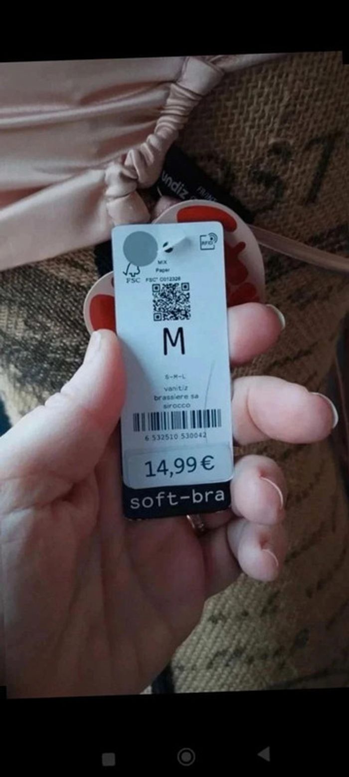 Brassière croisée rose argenté taille M - Style chic et tendance femme fille ados - photo numéro 7