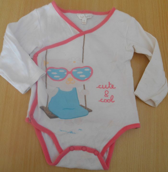 Body fille 6 mois manches longues Babib U