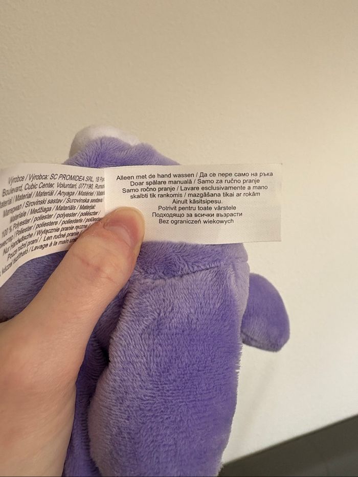 Peluche Lapin Milka Violet - photo numéro 6