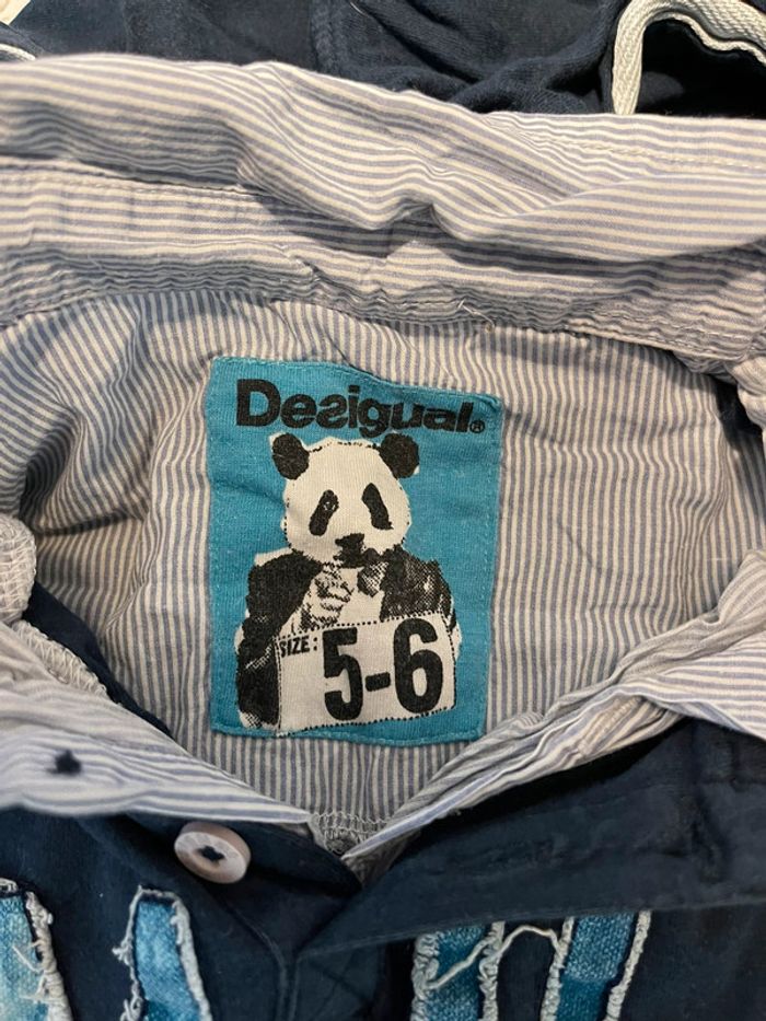 T-shirt manches longues à capuche - Desigual - T. 5/6 ans - photo numéro 2