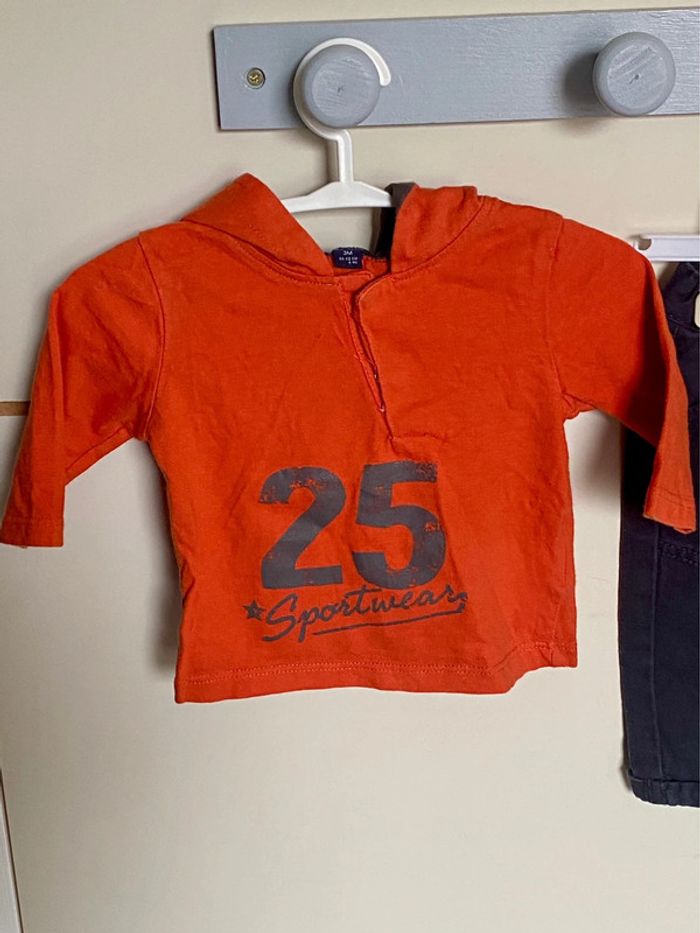 Ensemble tee-shirt et pantalon en taille 3 mois - photo numéro 2