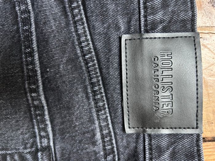 Jeans denim noir slim straight W28 L30 Hollister