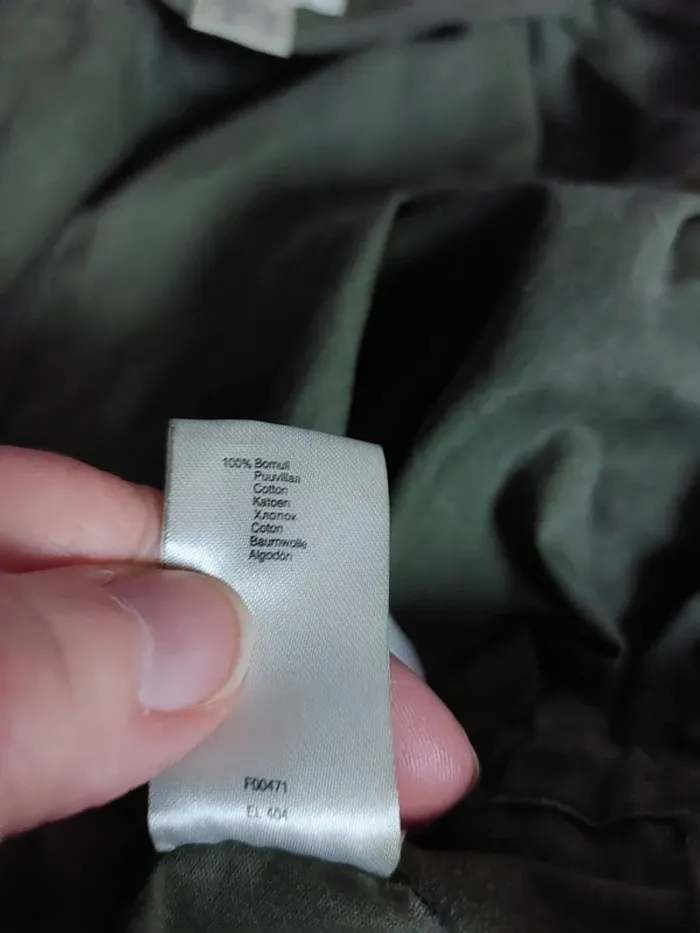 Parka non doublée kaki en coton - photo numéro 16