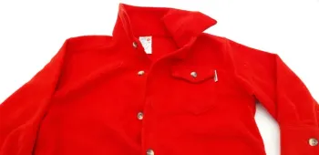 chemise rouge en polaire garçon C&A taille 3 ans
