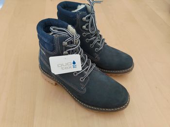 Tamaris bottines fourrées marine 37