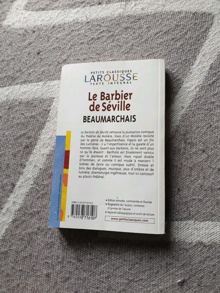 Livre le barbier de Séville - photo numéro 2