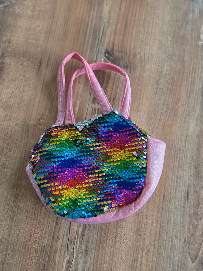 Sac à main fillette à sequins