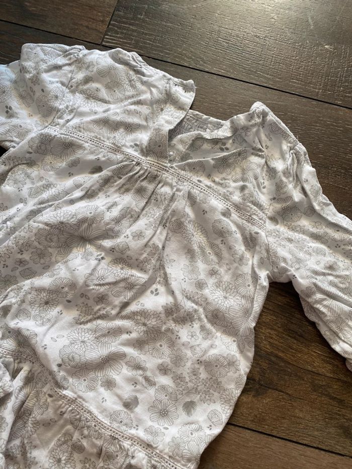 Tunique grise et blanche vertbaudet 3 ans - photo numéro 3