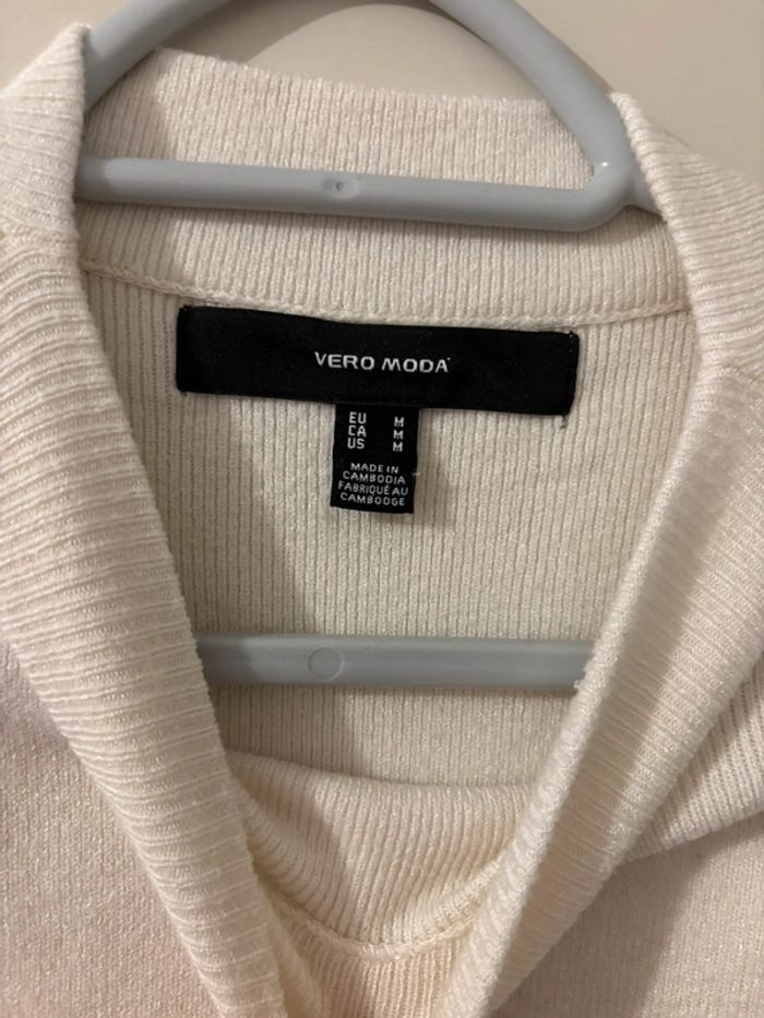 Pull blanc/creme - photo numéro 2