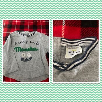 Lot 3 t shirt a manches longues