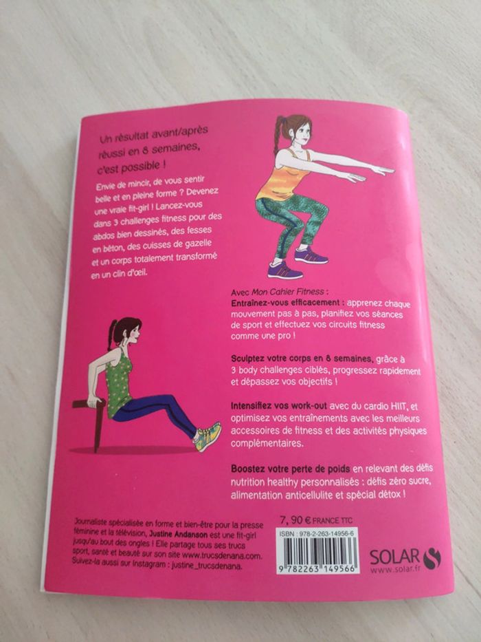 Livre mon cahier fitness modelez vous un corps harmonieux Andanson - photo numéro 4