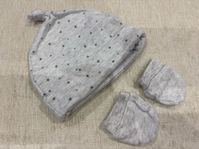 Bonnet et moufles naissance