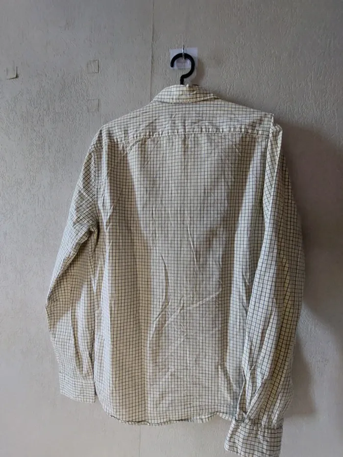 Chemise à carreaux blanche "Celio" - photo numéro 2