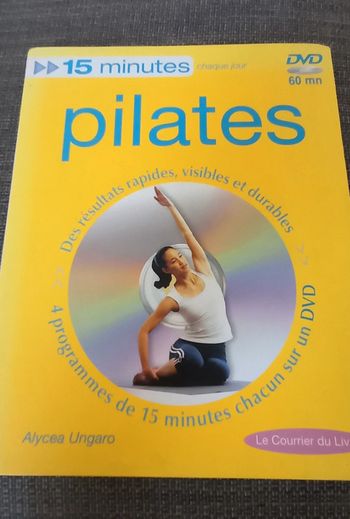Livre dvd : pilâtes, 15 min