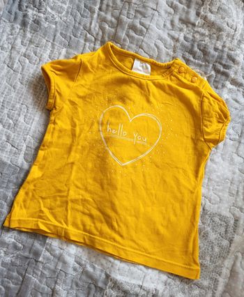 Tee shirt jaune kiabi 12 mois