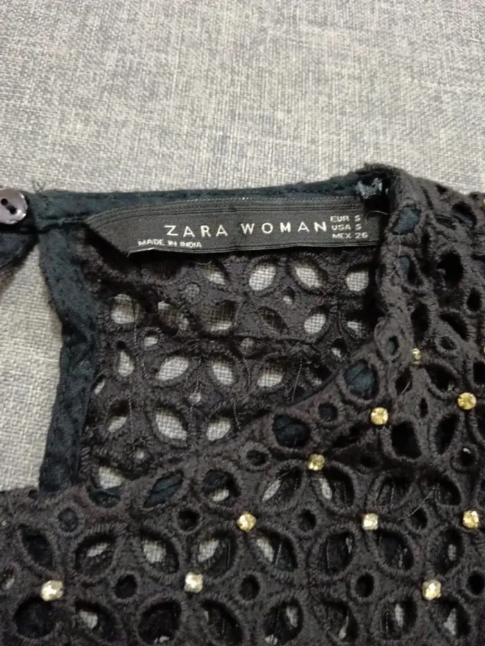 C64 blouse noir Zara S - photo numéro 3