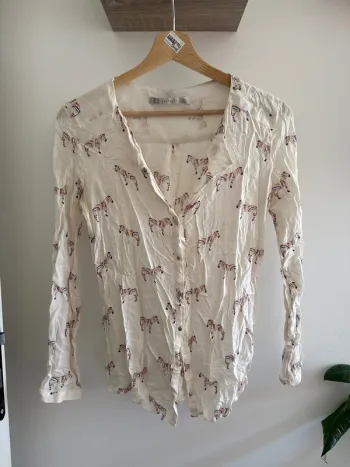 Blouse zèbre Zara