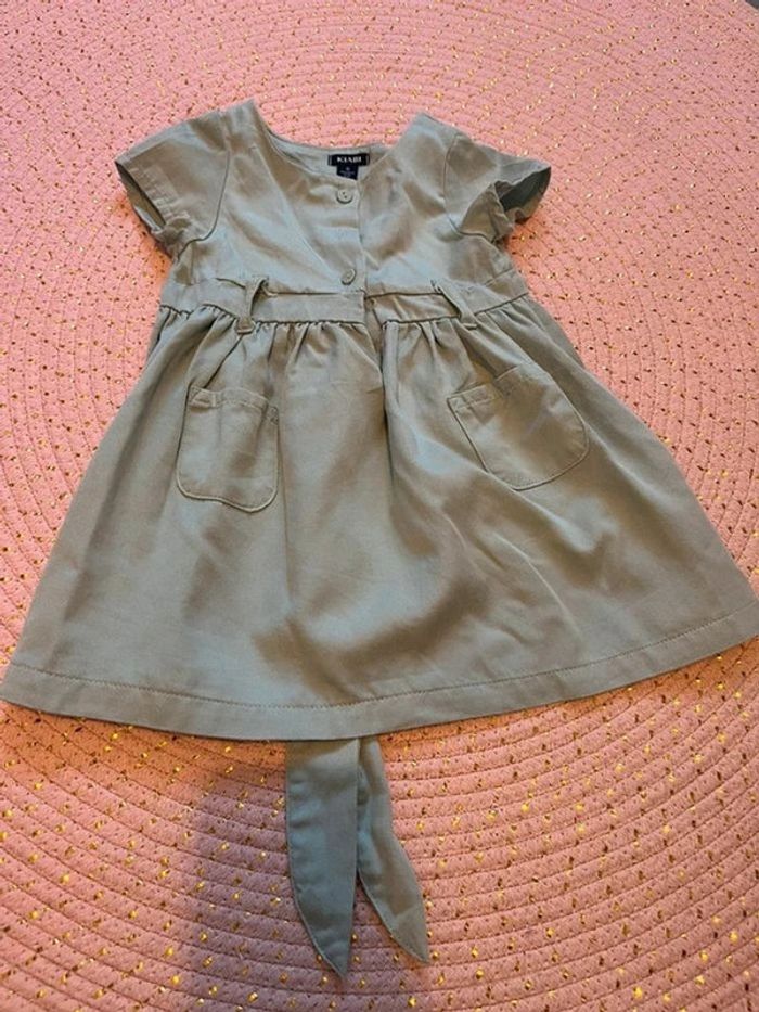Robe vert d'eau Kiabi 6 mois comme neuve - photo numéro 2