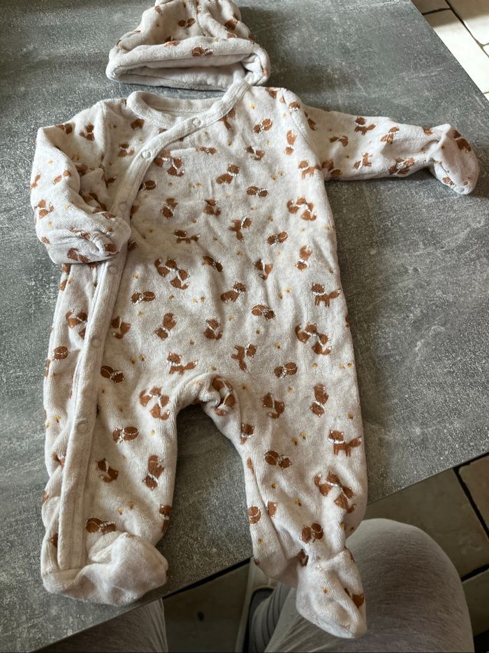Pyjama et bonnet bébé, garçon