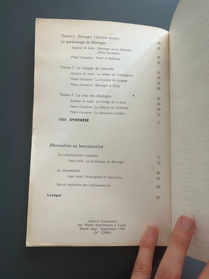 Livre œuvre Rhinocéros Ionesco - photo numéro 7
