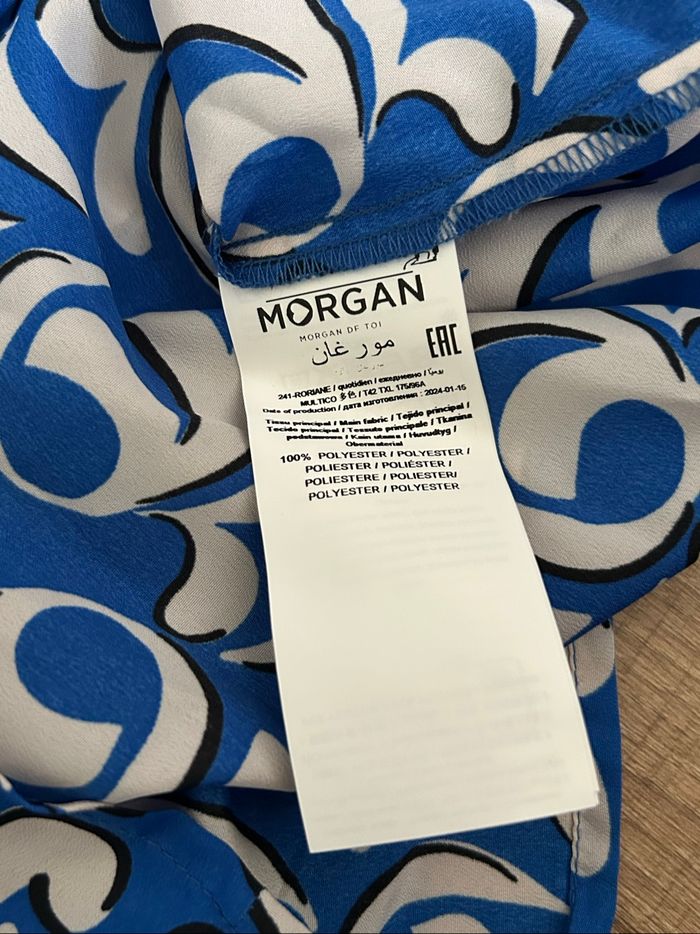 Robe bleue et blanche neuve Morgan taille 42 (valeur 80€) - photo numéro 10