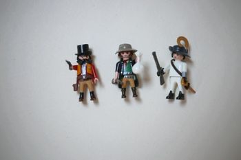 Playmobil 3 personnages thème Far West