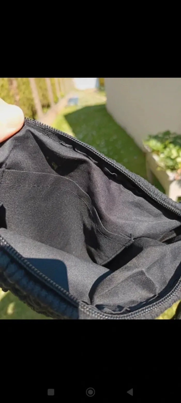 Sac bandoulière macramé noir - photo numéro 5
