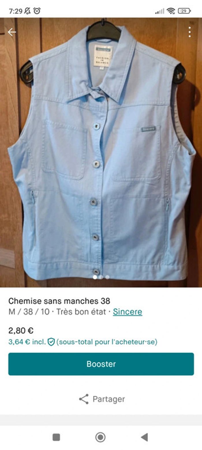Chemise sans manches 38 - photo numéro 4