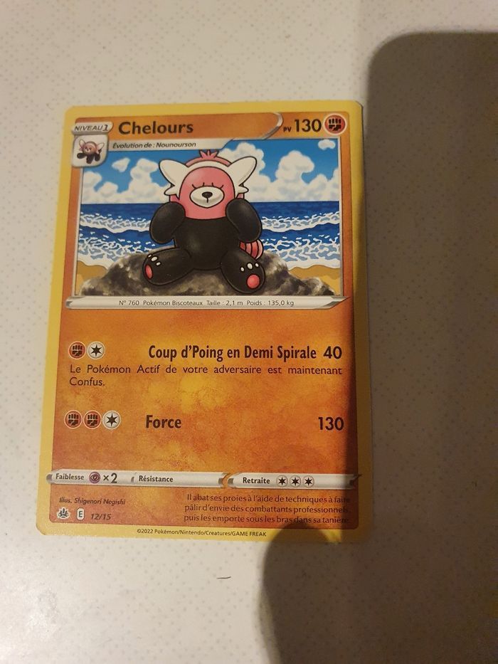 Carte Pokemon chelours #neuf