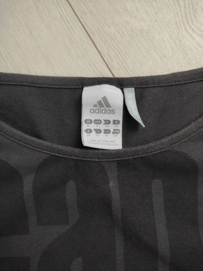 T-shirt gris noir Adidas 38 - photo numéro 2