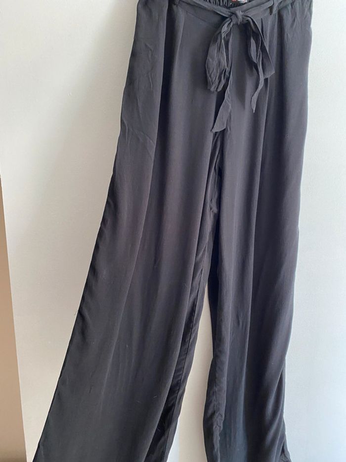 Pantalon large fluide noir