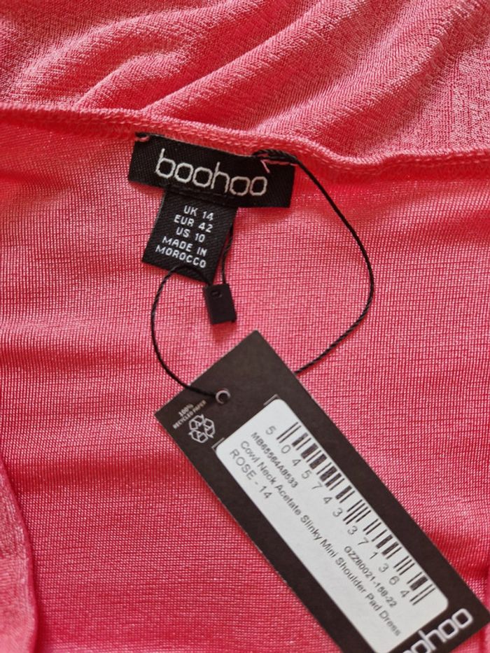 💖 Robe rose en velours –Boohoo – Taille 42 - photo numéro 6