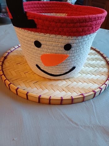 Panier bonhomme de neige