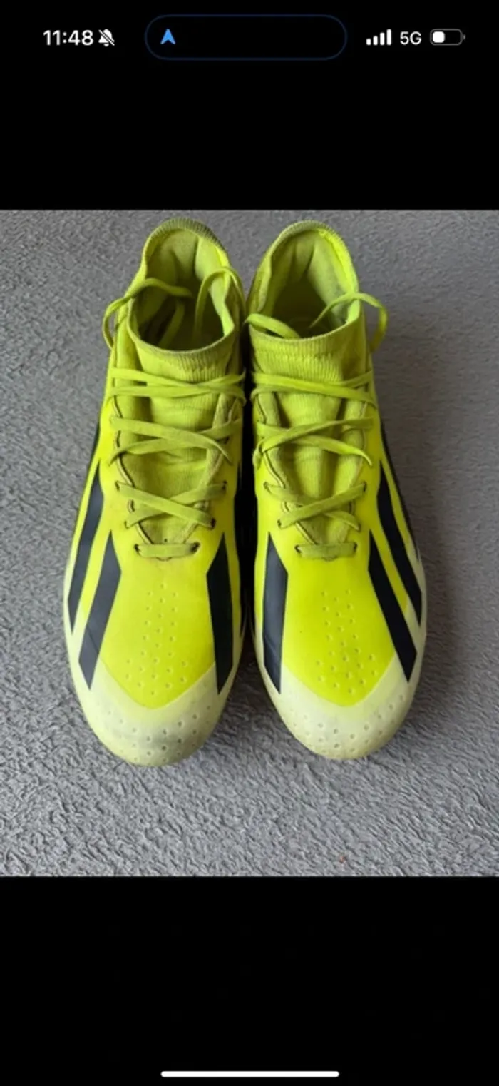 Adidas X Crazyfast League FG - Taille 45 - Jaune - photo numéro 3
