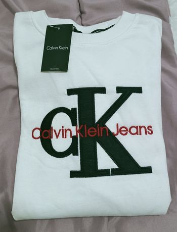 Pull Calvin Klein blanc S