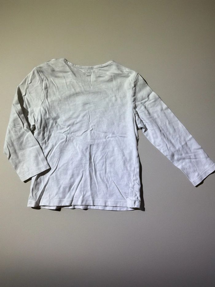 T-shirt blanc pomme Kiabi - photo numéro 3