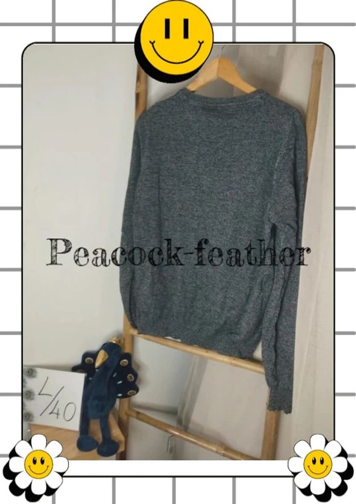 Pull gris homme L - photo numéro 5