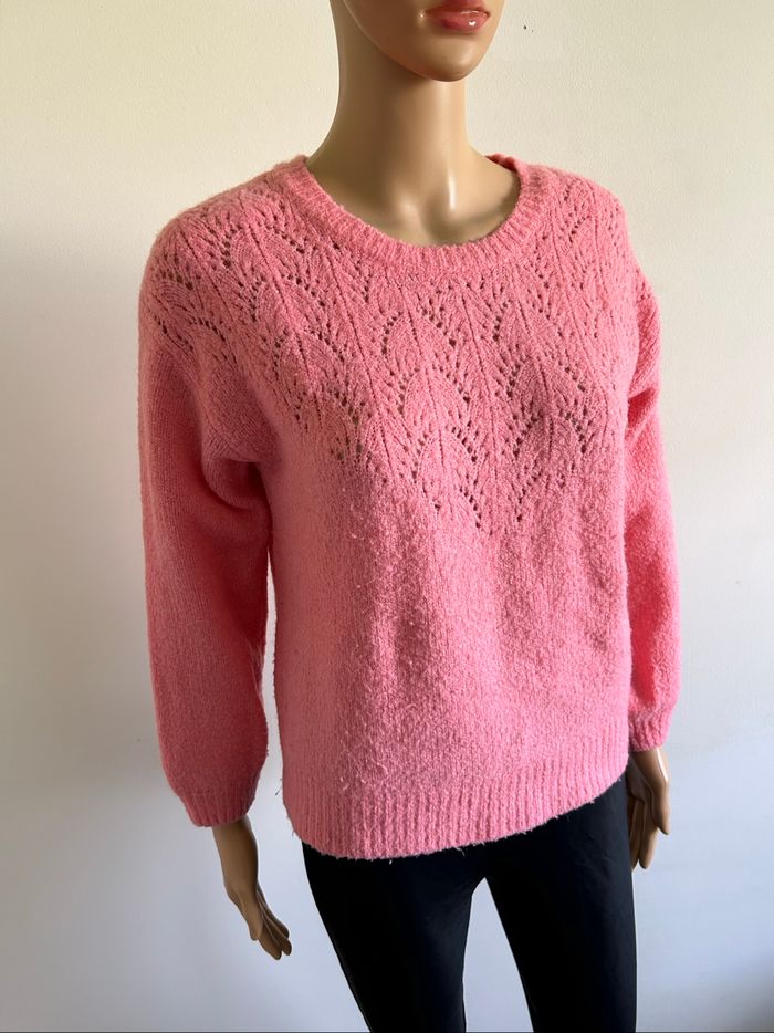 Pull rose à manches longues Morgan taille S bon état (présence de bouloches) - photo numéro 2
