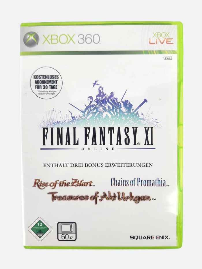 Jeu XBox 360 Final Fantasy XI Online - PAL - Edition Allemand